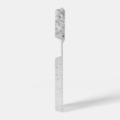 Name des Monogramms für den silberfarbenen Glitzer iPhone Hülle (Rechte Seite)