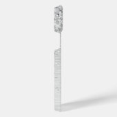 Name des Monogramms für den silberfarbenen Glitzer iPhone Hülle (Rechte Seite)