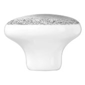 Name des Monogramms für den silberfarbenen Glitzer Keramikknauf (Seitenansicht)