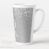Name des Monogramms für den silberfarbenen Glitzer Milchtasse (Rechts)