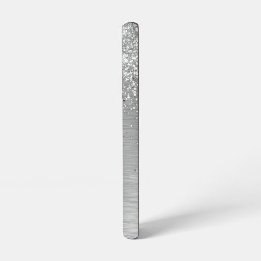 Name des Monogramms für den silberfarbenen Glitzer Samsung Galaxy Hülle (Linke Seite)