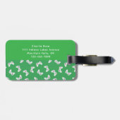 Name des Monogramms für den Videospielcontroller g Gepäckanhänger (Rückseite horizontal)