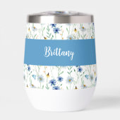 Name des Monogramms für die blaue Wildblume (Vorderseite)