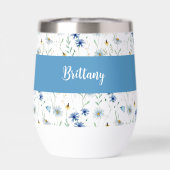 Name des Monogramms für die blaue Wildblume (Rückseite)