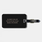 Name des Monogramms für die Girl-Rose-Gold-Drippin Gepäckanhänger