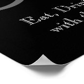 Name des Monogramms für die Hochzeitsempfehlung Poster (Ecke)