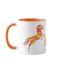 Name des Monogramms für die Silhouette des Pferdes