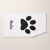 Name des Monogramms für Druckmuster einfügen Schwa Badhandtuch Set (Handtuch)