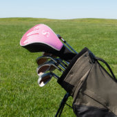 Name des Monogramms für elegante rosa Glitzer-Trop Golf Headcover (In SItu)