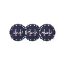 Name des Monogramms für Girl Blue und Rosa