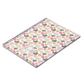 Name des Monogramms für niedliche Herz-Pastellfarb Notizblock (Linke Seite)