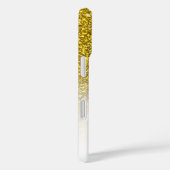 Name des Monogramms Gold Glitzer Ombre Case-Mate iPhone Hülle (Rückseite / Rechts)