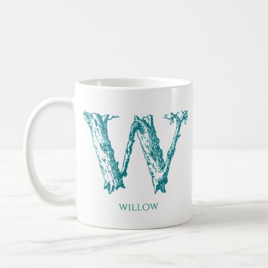 Name des Monogramms Kaffeetasse (Links)