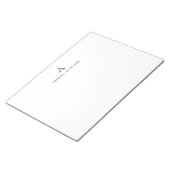 Name des Monogramms Notizblock (angewinkelt)