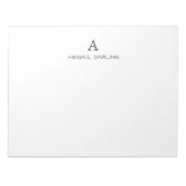 Name des Monogramms Notizblock (Vorderseite)