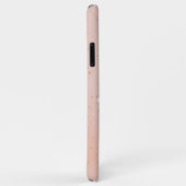 Name des Monogramms Rose Glitzer Case-Mate iPhone Hülle (Hinten/Rechts)