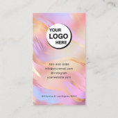 Name des Monogramms Visitenkarte (Rückseite)