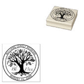 Name des Monogramms Wiedersehen Boho Tree Gummistempel (Stempel)