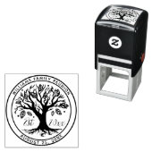 Name des Monogramms Wiedersehen Boho Tree Permastempel (Beispiel)