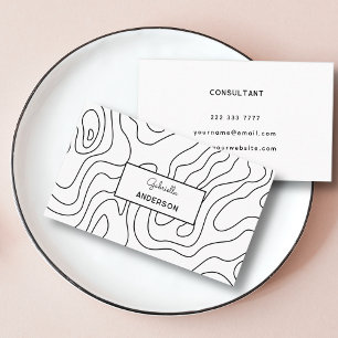 Name des Monogrammskripts für abstrakte schwarze L Visitenkarte