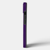 Name des Monogrammskripts Personalisiert Lila und  Case-Mate iPhone Hülle (Rückseite / Links)