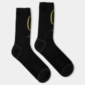 Name des Monogrammskripts Personalisiert Schwarz u Socken (Rechts)