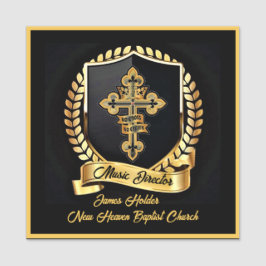 Name des Musikdirektors Namensschild