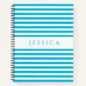 Name des Musters blau-weiß gestrichen Notizblock (Vorderseite)