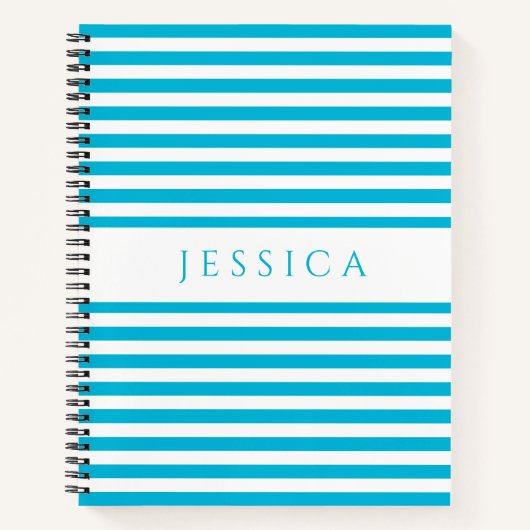 Name des Musters blau-weiß gestrichen Notizblock (Vorderseite)