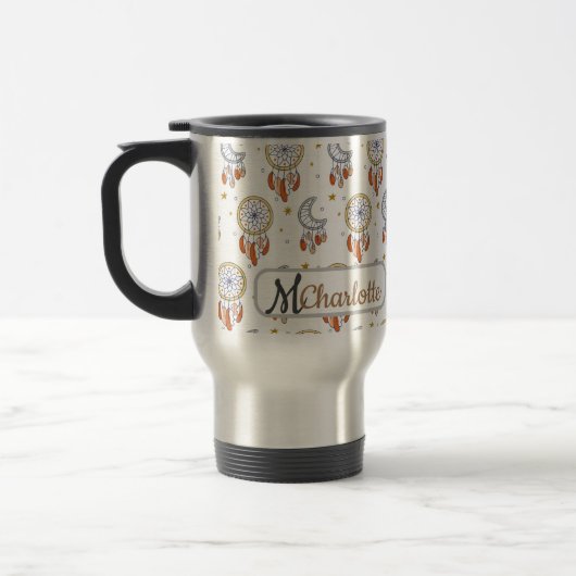 Name des Musters für das Muster Retro Whimsical Reisebecher (Links)