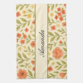 Name des Musters für Vintage Wildblume Geschirrtuch (Vertikal)