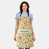 Name des Musters für Vintage Wildblume Schürze (Getragen)