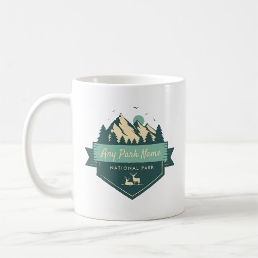 Name des Nationalparks oder Staat Kaffeetasse (Links)