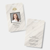 Name des natürlichen Wellness-Centers Ausweis (Vorder- & Rückseite)