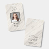 Name des natürlichen Wellness-Centers Ausweis (Vorder- & Rückseite)