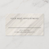 Name des natürlichen Wellness-Centers Terminkarte (Rückseite)