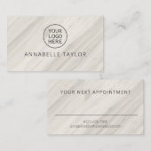 Name des natürlichen Wellness-Centers Terminkarte (Vorne/Hinten)