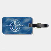 Name des nausischen blauen Kapitäns Gepäckanhänger (Rückseite horizontal)