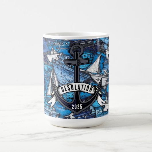 Name des Nautic Anchor Boats Kaffeetasse (Mittel)