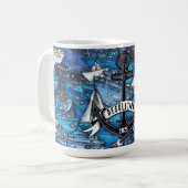Name des Nautic Anchor Boats Kaffeetasse (Vorderseite Links)