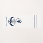 Name des Nautic Anchor Boats Yogamatte (Vorderseite (Horizontal))