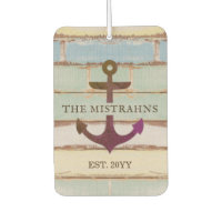 Name des nautischen Ankerbootes Rustic Wood