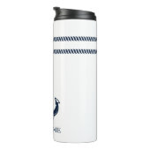 Name des nautischen Blue Anchor-Boots Thermosbecher (Nach rechts gedreht)
