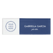 Name des Navy Blue-Logo-Mitarbeiters Namenschild (Vorderseite)