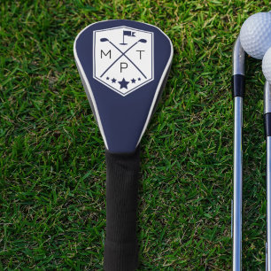 Name des Navy Blue Monogram Golf Club Personalisie Headcover