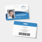 Name des neuen Fotos für Mitarbeiter in modernen V Ausweis (Vorder- & Rückseite)