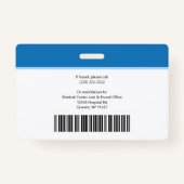 Name des neuen Fotos für Mitarbeiter in modernen V Ausweis (Rückseite)