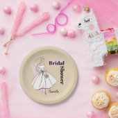 Name des neutralen Brautparty der Mode-Bride Pappteller (Party)