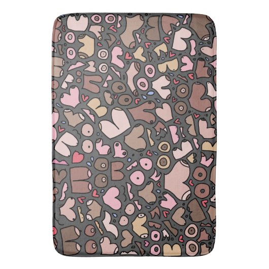 Name des neutralen Brustmusters Badematte (Vorderseite Vertikal)