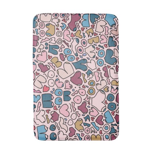 Name des neutralen Brustmusters Badematte (Vorderseite Vertikal)